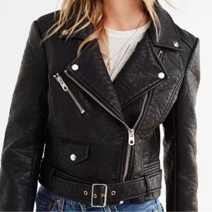Vegan Black Leather Jacket